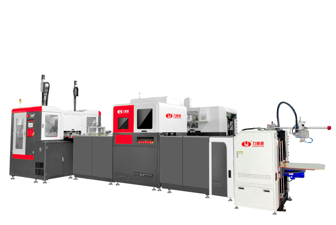 LY-HB2500CK Rigid Box Making Machine Featuring Visual Robot Arm Positioning with German Multiple Camera System for Precise Box Making