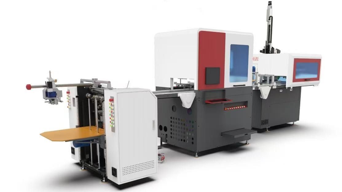 LY-1500CZ Rigid Box Making Machine High Production Rate 32 Pieces Per Minute