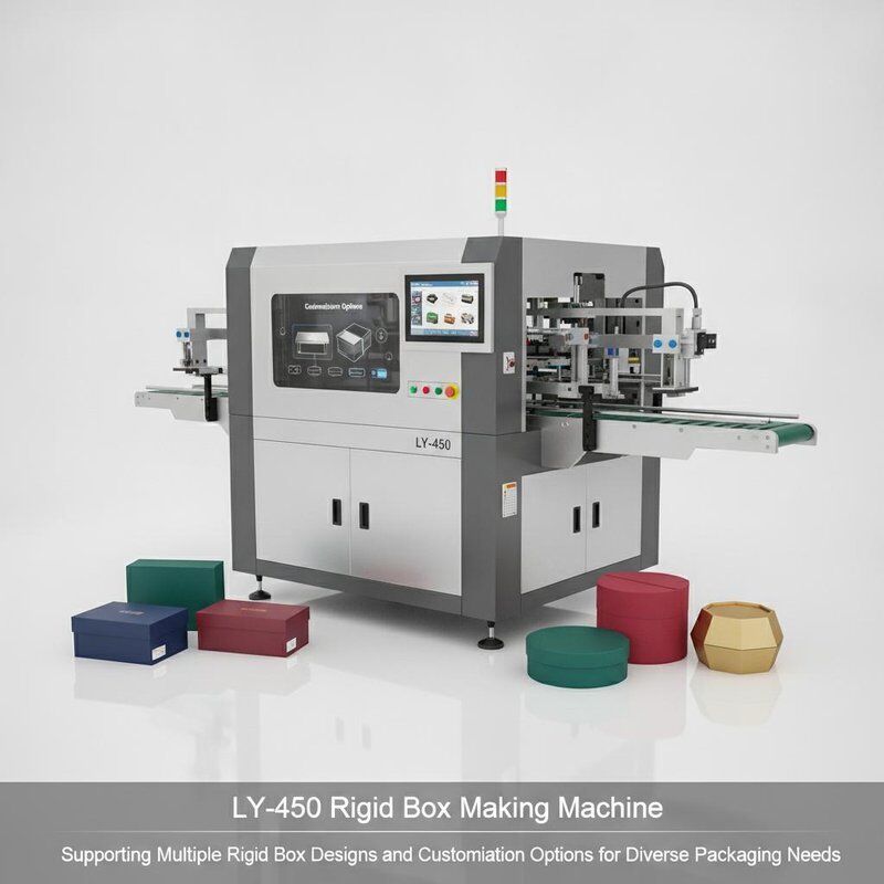 LY-450 Rigid Box Making Machine Supporting Multiple Rigid Box Designs and Customization Options for Diverse Packaging Needs
