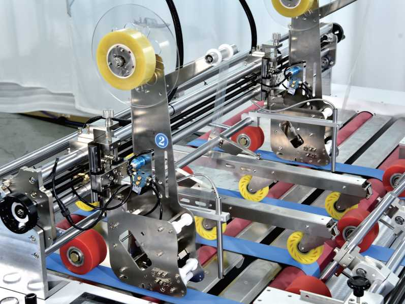 LY-1500TMJ Automatic Carton Transparent Tape Pasting Machine Double Sided Tape Carton Boards Corrugated Board