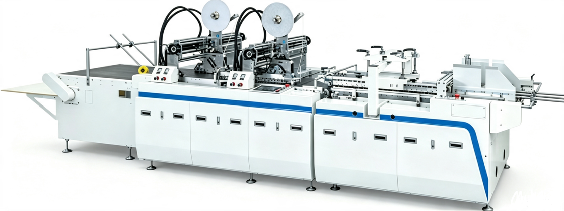 LY-800ACT-T Fully Automatic Double-sided Tape Application Machine With Alignment Adjustment     Gift Box Tape Pasting     Paper Box Tape Application Equipment