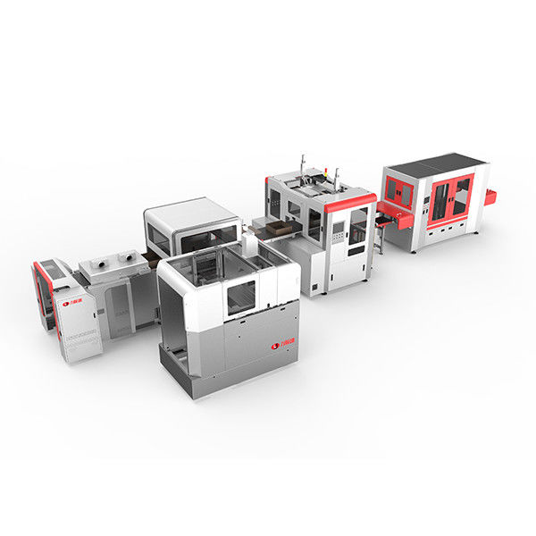Humanized Rigid Box Making Machine , Intelligent High Speed Cardboard