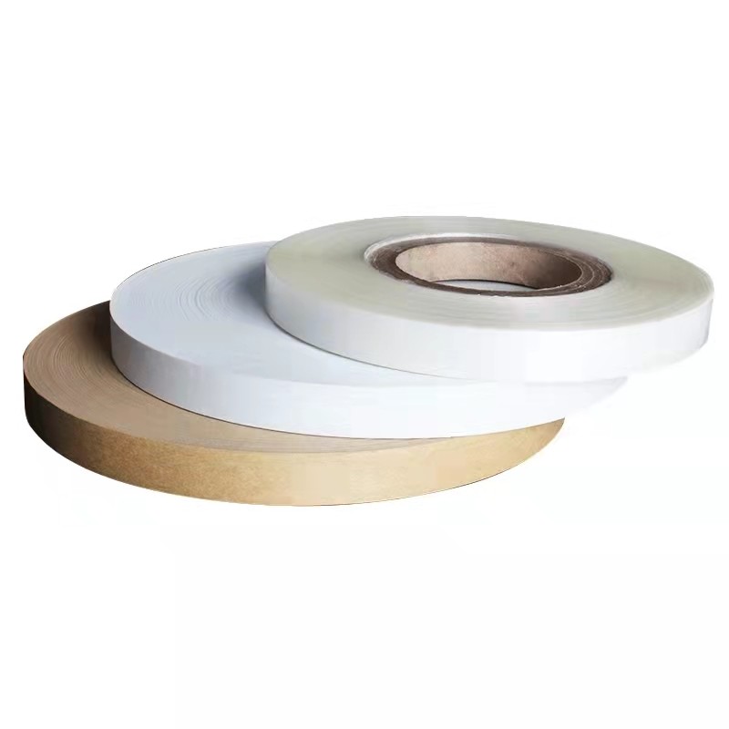 0.07 - 0.12mm Thickness Hot Melt Kraft Paper Tape For Rigid Box Corner Pasting