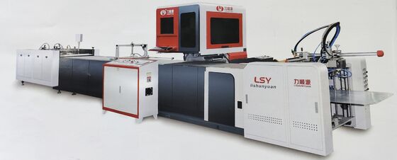 LY 485C PK Fully Automated Machine Vision Case Wrapping System Automatic Line Automatic Box Forming Machine Automatic Hardcover Making Machine