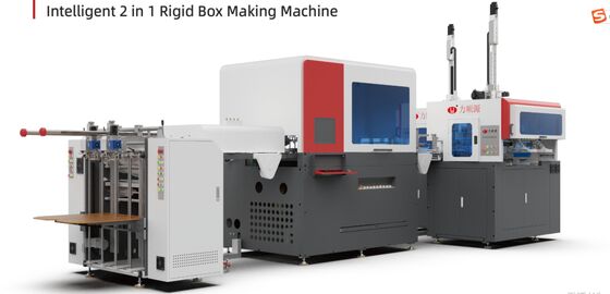 LY-3000CZ Intelligent 2 in 1 Rigid Box Production Line Rate 70 Pieces Per Minute